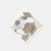 犬、レスト、ペット スタンダードカクテルナプキン (角)