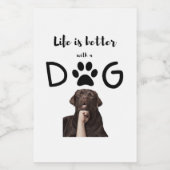 犬 ワインラベル (シングルラベル)