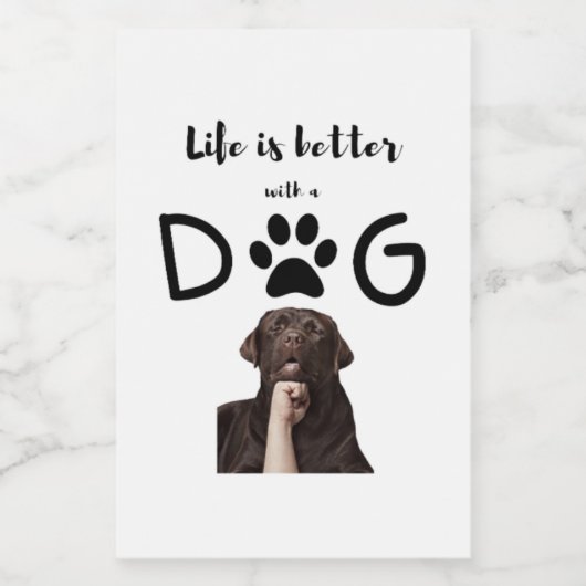 犬 ワインラベル (シングルラベル)