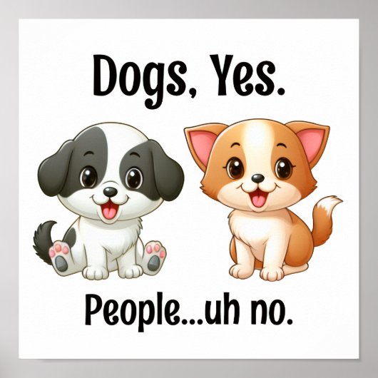 犬、人は…え、いいえ。 ポスター (正面)