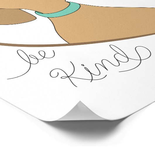 犬 – 優しい ポスター (角)