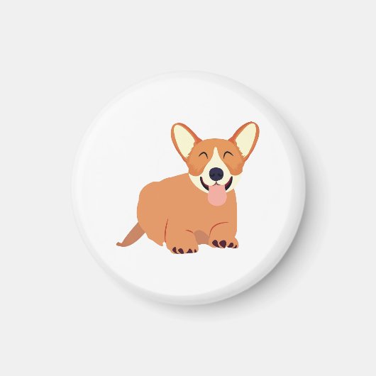犬、動物、アート マグネット (正面)