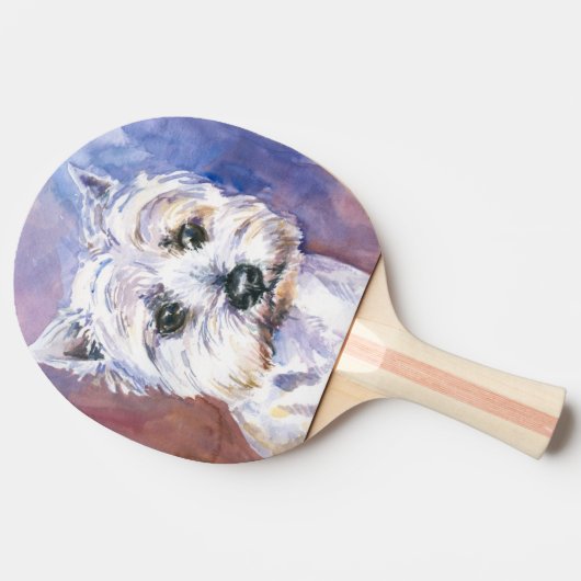 犬 卓球ラケット (横)