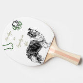 犬 卓球ラケット (横)