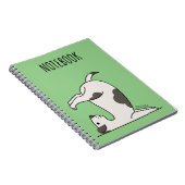 犬 – 可愛いヨガ犬の愛犬、ヨガの恋人 ノートブック (右側)