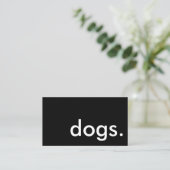 犬。 名刺 (スタンド正面)