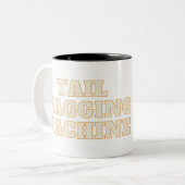 犬、子犬の愛 ツートーンマグカップ (正面左)