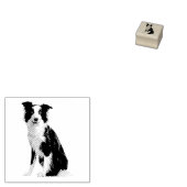 犬 子犬 ボーダーコリー ラバースタンプ (押印)