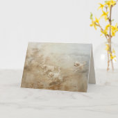 犬 - 折り紙のグリーティングカード カード (黄色い花)