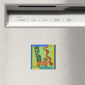 犬、抽象芸術ダシュント、追加文字 マグネット (インサイチュ (食洗機))