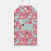 犬、星、花 ギフトタグ (正面)