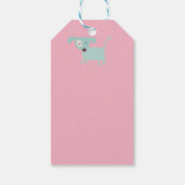 犬、星、花 ギフトタグ (裏面)