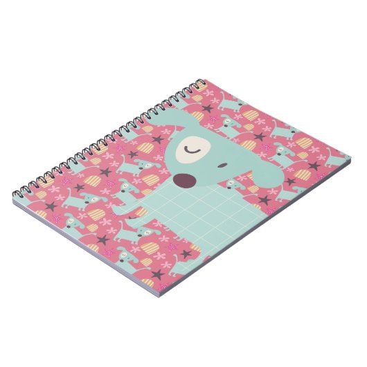 犬、星、花 ノートブック (左側)