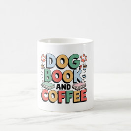 犬、本、コーヒー コーヒーマグカップ