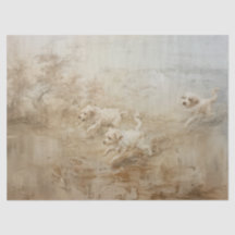 犬 – 油絵スタイルティッシュペーパー