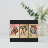 犬、漫画のトリプチ ポストカード (スタンド正面)