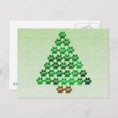 犬/猫のクリスマスツリー シーズンポストカード (正面/裏面)