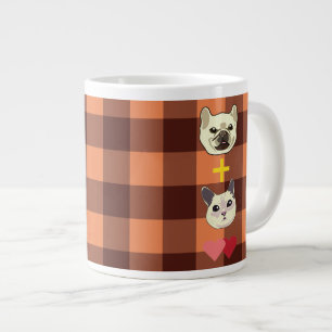犬+猫 ジャンボコーヒーマグカップ