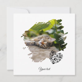 犬 猫 ペット パー カスタム フォト バレンタインデー 愛 カード