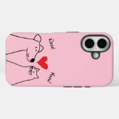 犬、猫、愛 Case-Mate iPhoneケース (裏面 (横))