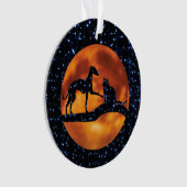 犬、猫、月 オーナメント (正面)