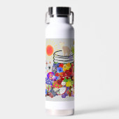 犬、猫、果物や花 ウォーターボトル (正面)