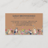 犬 猫 鳥 ホテル ソファ ペットシッター 名刺 (裏面)