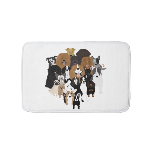 犬、猫、鶏のバスマット バスマット (正面)