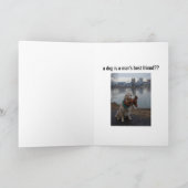 犬-男の友最高の人 カード (内部)