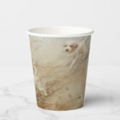 犬 – 紙カップサイズ236ml紙カップ 紙コップ (裏面)