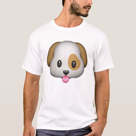 犬 – 絵文字 Tシャツ (正面)