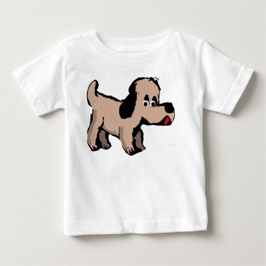 犬 面白い ベビーTシャツ (正面)
