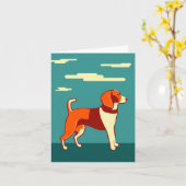 犬#002 by Phillip Clark ・ PerfectlyHank.com カード (黄色い花)