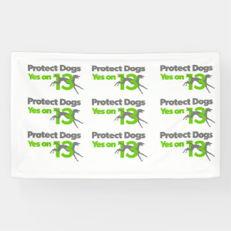 犬- 13小さい旗のYes --を保護して下さい 横断幕