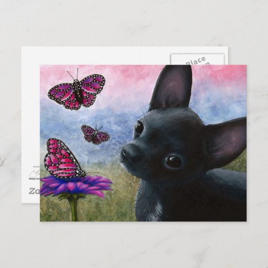 犬 91 チワワ ポストカード (正面/裏面)