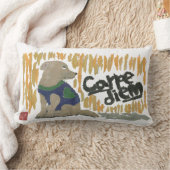 犬、Carpe Diemのラテン系の句 ランバークッション (ブランケット)