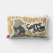 犬、Carpe Diemのラテン系の句 ランバークッション (裏面)