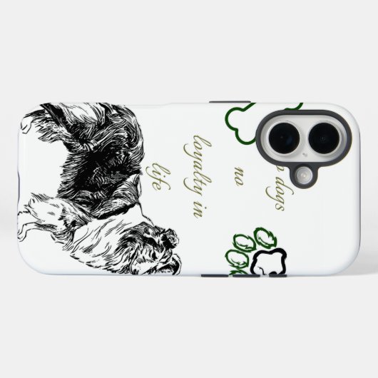 犬 Case-Mate iPhoneケース (裏面 (横))