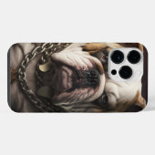 犬 - iPhone カスケース - ブルドッグ iPhoneケース (裏面横)