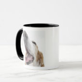 犬「sの鼻、クローズアップ マグカップ (正面左)