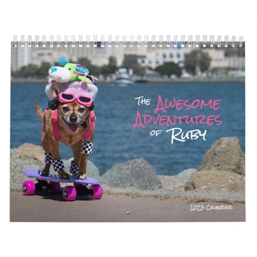 犬 – The 素晴らし Adventures of Ruby - 2023 カレンダー (カバー)