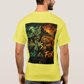 犬 vs 狐: 野生の生存争奪戦. tシャツ (裏面)