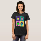 犬Iはシベリアポップ・アートのハスキーを芸術 Tシャツ (正面フル)