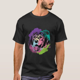 犬Iスプラッシュアートビーグル Tシャツ