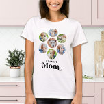 犬MOM犬パーソナライズされた恋人ペットフォトコラージュ Tシャツ<br><div class="desc">犬のママ…このお気に入りの母の日、クリスマスまたは彼女の誕生日を驚かせあなたの犬の母は、この可愛いすごいペットの写真のTシャツとカスタム。こカスタマイズの犬の写真と名お気に入りの前の犬の母シャツ。この犬のママのシャツは愛犬家と犬のママに必須だ！犬素晴らしからの贈り物。COPYRIGHT © 2022 Judy Burrows,  Black Dog Art - All Rights Reserved.犬MOM犬パーソナライズされた恋人ペットフォトコラージュTシャツ</div>