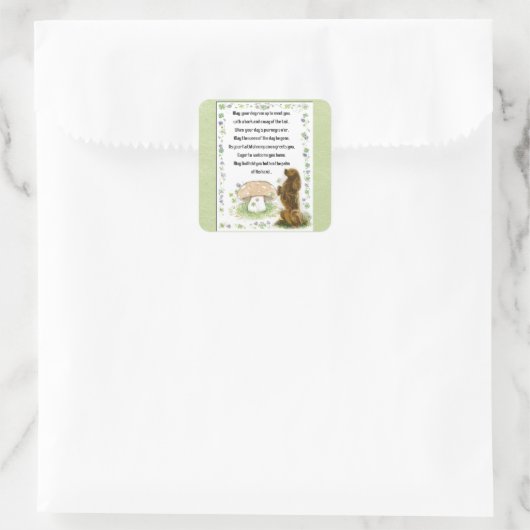 犬Stの軽打のためのアイルランドの天恵 スクエアシール (バッグ)