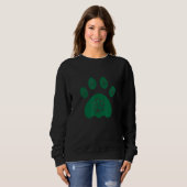 犬St patricks dayおもしろいペット犬用 スウェットシャツ (正面フル)
