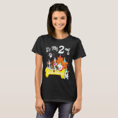 犬Tと私の2番目の誕生日の幼児の女の子 Tシャツ (正面フル)