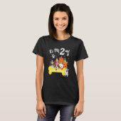 犬Tと私の2番目の誕生日の幼児の女の子 Tシャツ (正面フル)