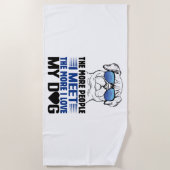 犬TシャツドッグTシャツドッグカスタムシャツ ビーチタオル (正面)